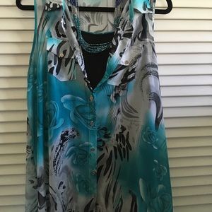 Flowing Sleeveless Tunic